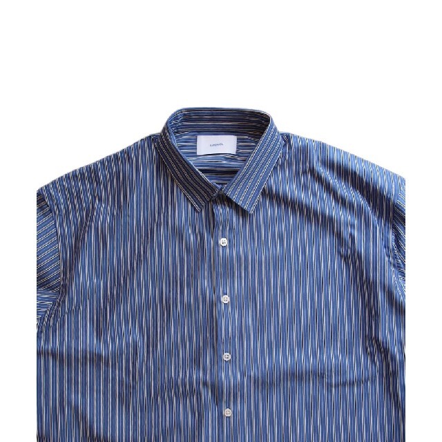 完売品 kanemasa 別注 Stripe Dress Knit Shirt-