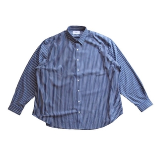 完売品 kanemasa 別注 Stripe Dress Knit Shirt