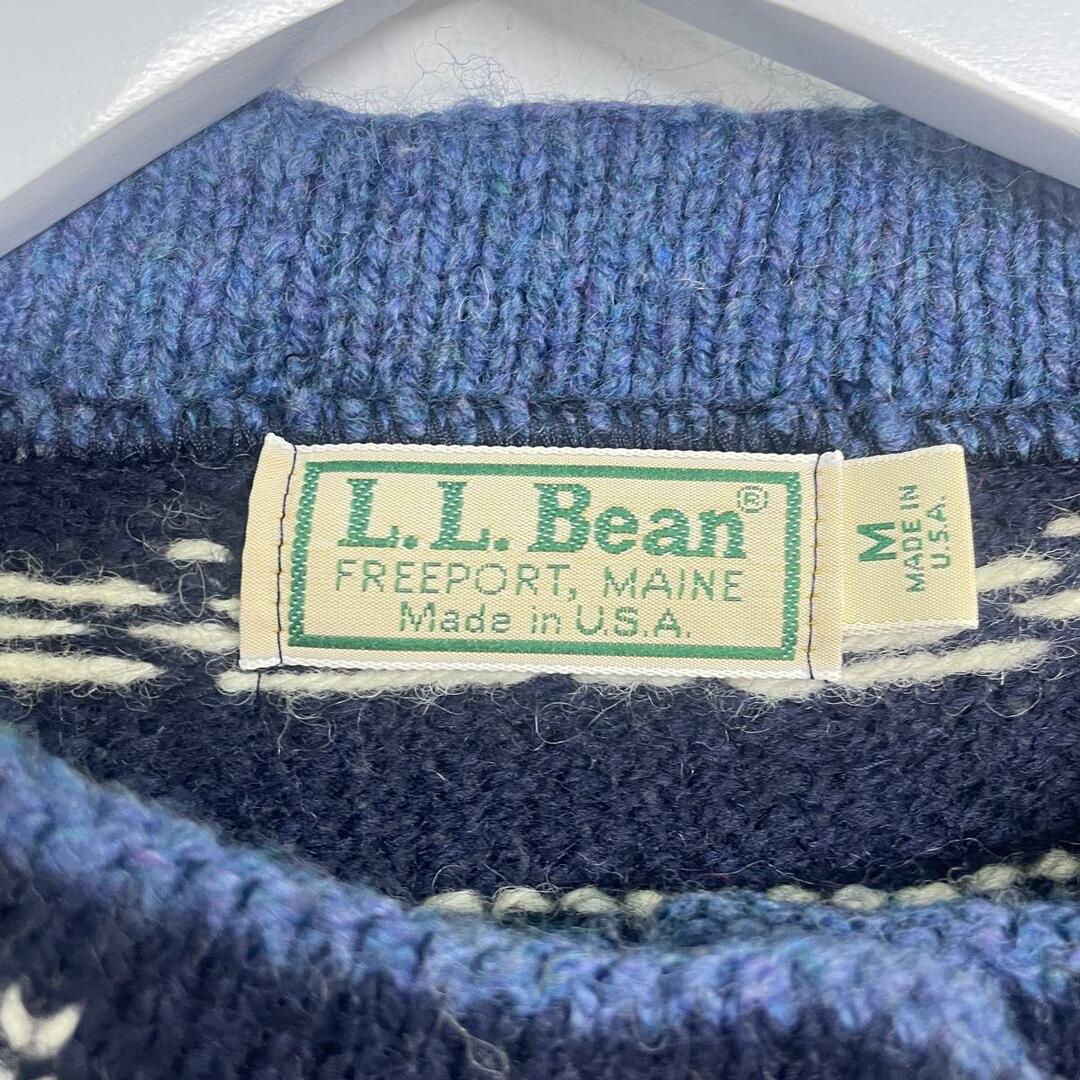 L.L.Bean(エルエルビーン)の古着 エルエルビーン L.L.Bean ノルディックセーター USA製 レディースM /eaa271422 レディースのトップス(ニット/セーター)の商品写真