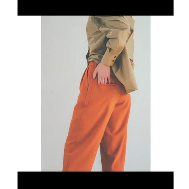 92%以上節約 clane BASIC TUCK PANTS オレンジ② espaciomalvon.com.ar