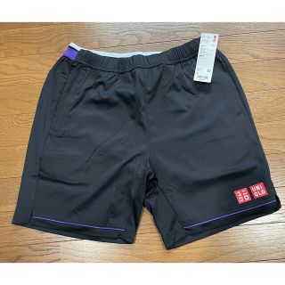 ユニクロ(UNIQLO)の新品 ユニクロ ドライショートパンツ ロジャーフェデラー  Sサイズ BLACK(ウェア)