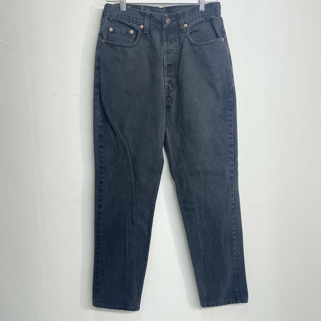 リーバイス Levi's 891 02 ユーロモデル ブラックジーンズ テーパードデニムパンツ 英国製 レディースL(w30) /eaa28198276cmもも周り