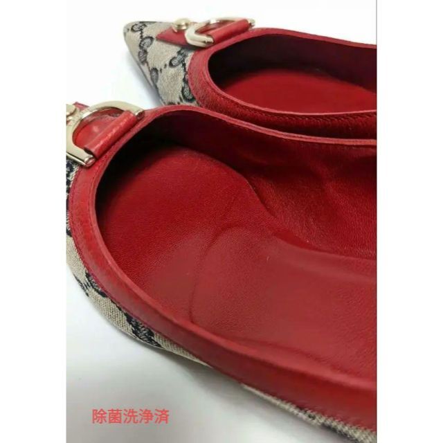 ピカピカ新品仕上⭐GUCCIグッチGGモノグラム キャンバス パンプス約23