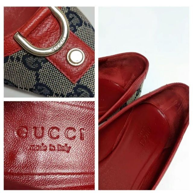 ピカピカ新品仕上⭐GUCCIグッチGGモノグラム キャンバス パンプス約23