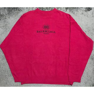 バレンシアガ(Balenciaga)のバレンシアガ　bb mode エンブロイダリーニット(ニット/セーター)