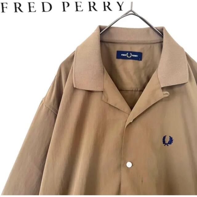 FRED PERRY フレッドペリー オープンカラーシャツ　開襟シャツ　メンズ