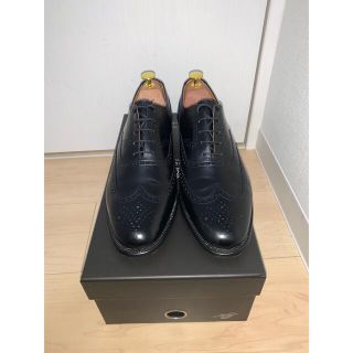 クロケットアンドジョーンズ(Crockett&Jones)のCrockett&Jones ウィングチップ黒 UK8 cウィズ 240ラスト(ドレス/ビジネス)