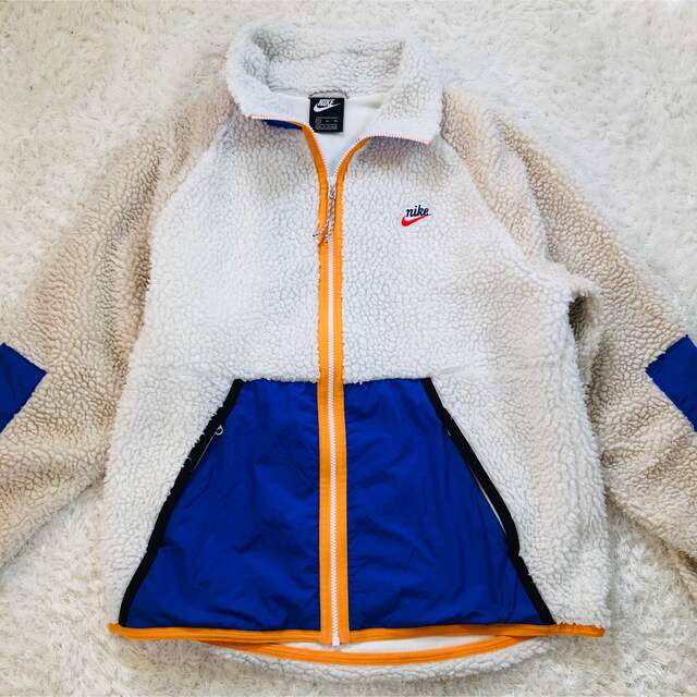 ナイキ NIKE ボアジャケット ハーフジップ XLサイズ ゆるダボ 白 www