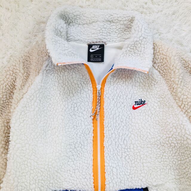 ナイキ NIKE ボアジャケット ハーフジップ XLサイズ ゆるダボ 白 www