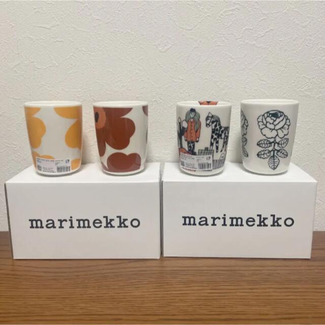 marimekko(マリメッコ)の新品未使用　マリメッコ   マグカップ  トールラテマグ   湯呑　4点セット インテリア/住まい/日用品のキッチン/食器(食器)の商品写真