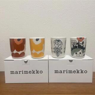 マリメッコ(marimekko)の新品未使用　マリメッコ   マグカップ  トールラテマグ   湯呑　4点セット(食器)
