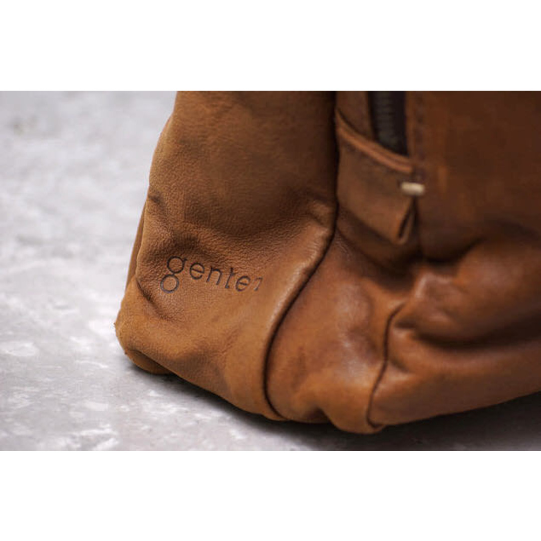 ゲンテン／genten  バッグ ブリーフケース ビジネスバッグ 鞄 ビジネス メンズ 男性 男性用 レザー 革 本革 ブラウン 茶 ユニセックス 3