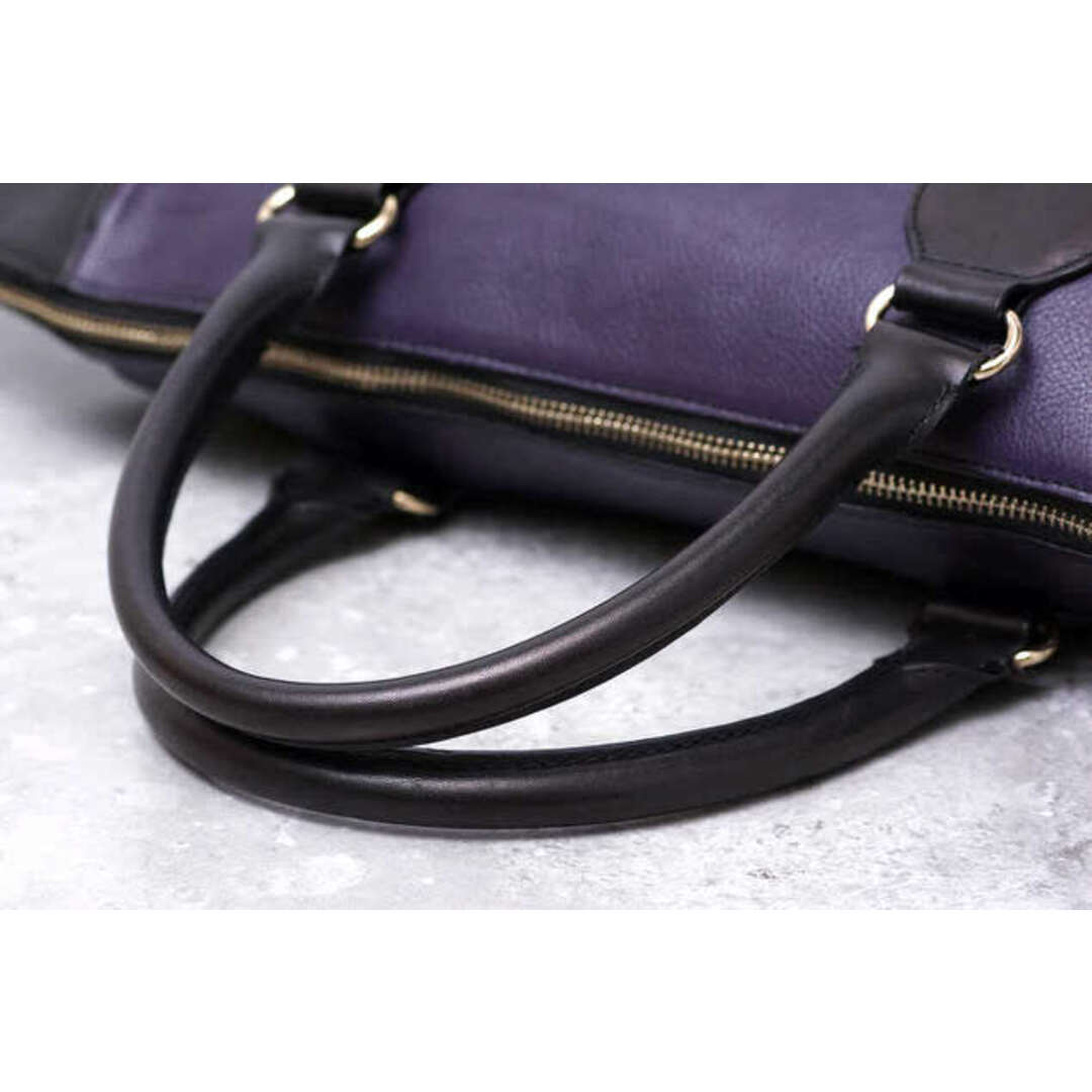 TILA MARCH(ティラマーチ)のティラマーチ／TILA MARCH  バッグ ハンドバッグ 鞄 トートバッグ レディース 女性 女性用 レザー 革 本革 パープル 紫  レディースのバッグ(ハンドバッグ)の商品写真