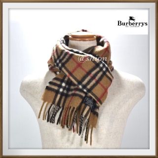 バーバリー(BURBERRY)のc56 極上美品 バーバリー カシミヤ100% ノバチェック マフラー(マフラー/ショール)