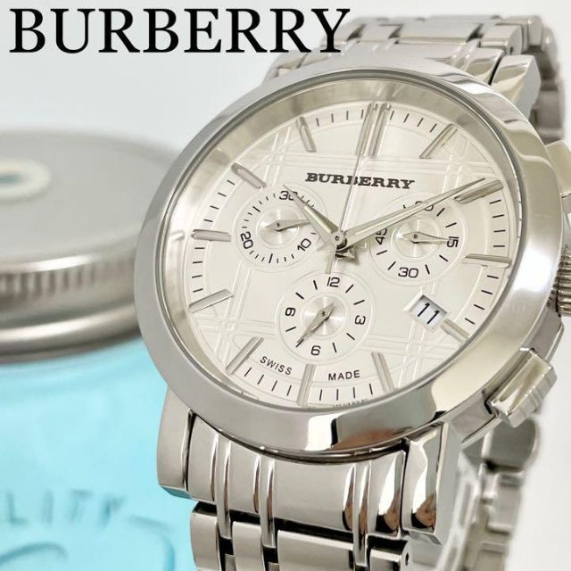 BURBERRY - 541 Burberry バーバリー時計 メンズ腕時計 美品 クロノ