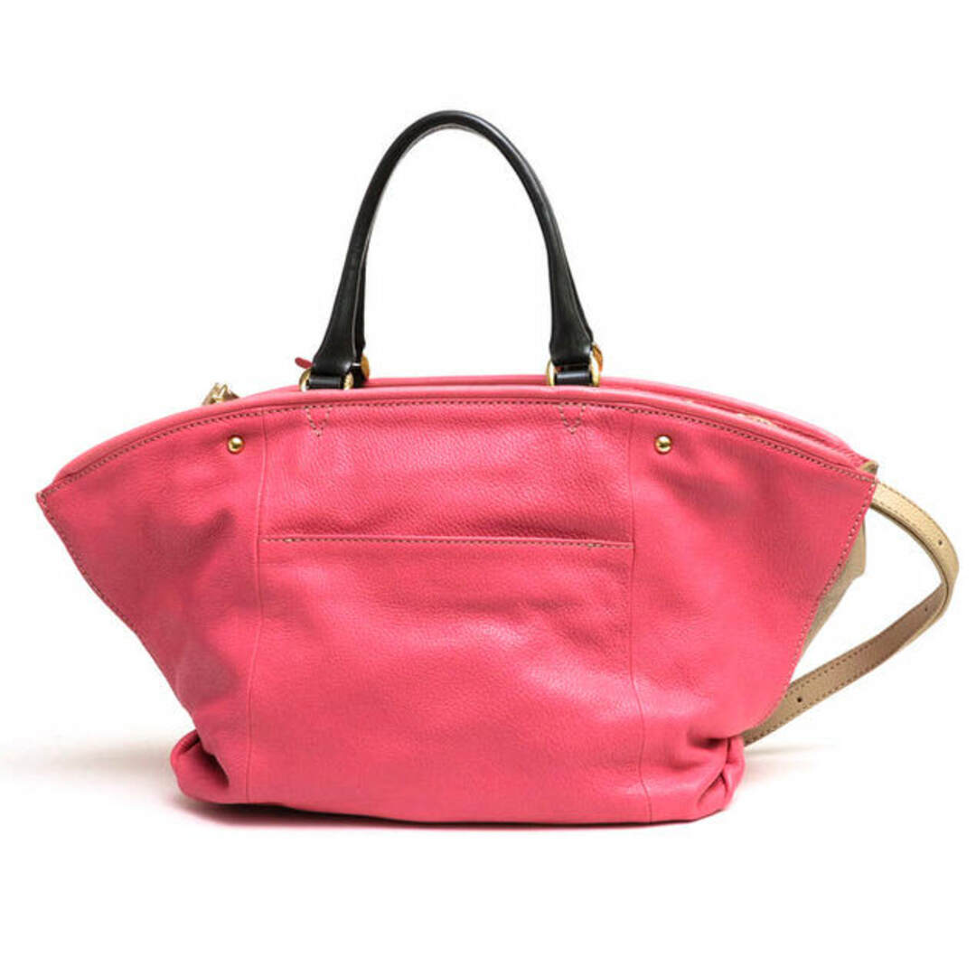 ポティオール／PotioR バッグ ハンドバッグ 鞄 トートバッグ レディース 女性 女性用レザー 革 本革 ピンク エナメルハンドル 2way ショルダーバッグ 1