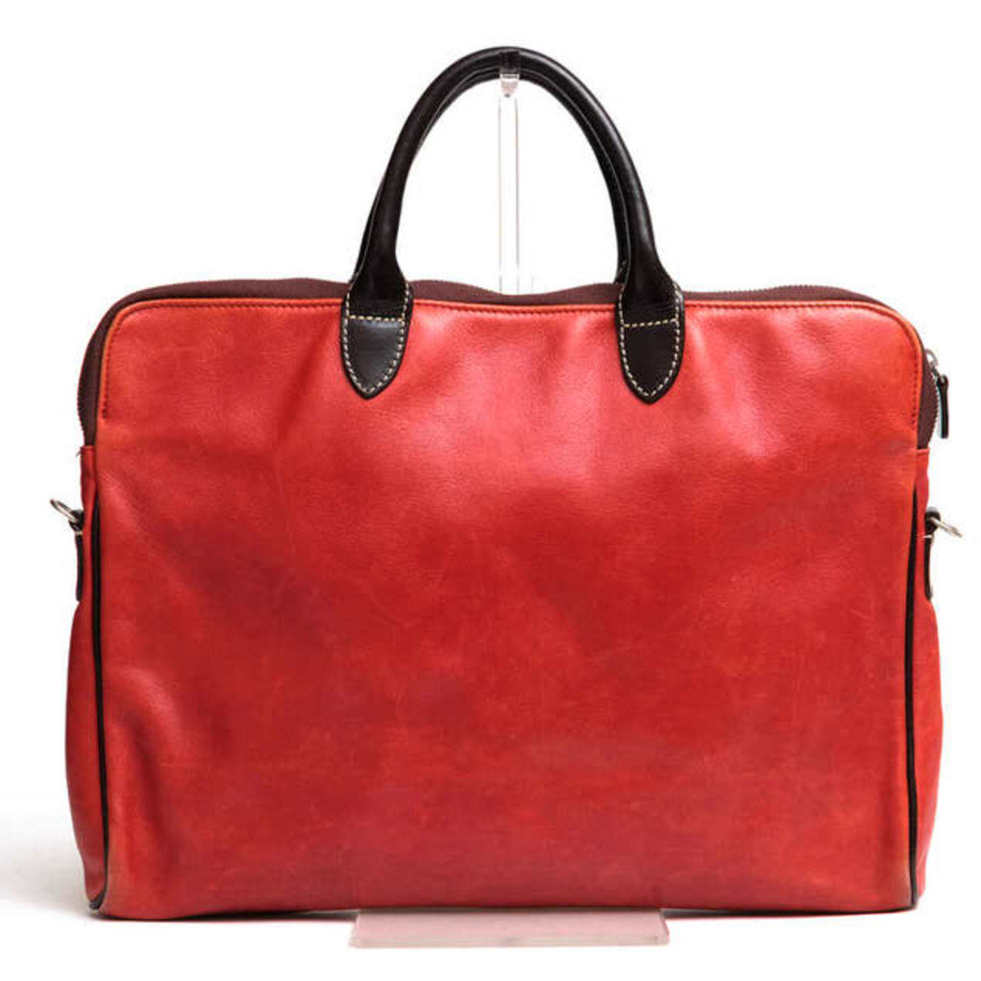 ステファノマーノ／STEFANO MANO バッグ ブリーフケース ビジネスバッグ 鞄 ビジネス メンズ 男性 男性用レザー 革 本革 レッド 赤  オールレザー
