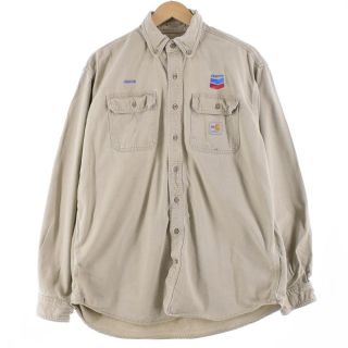 カーハート(carhartt)の古着 カーハート Carhartt FRシリーズ 長袖 ボタンダウン ワークシャツ メンズXL /eaa282847(シャツ)