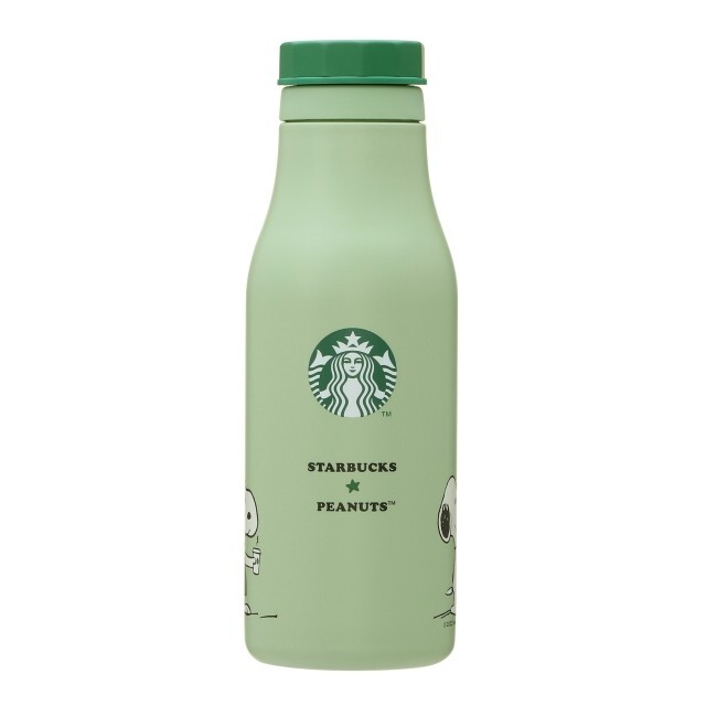 Starbucks Coffee(スターバックスコーヒー)のスタバ　スヌーピー ボトル　グリーン　タンブラー　STARBUCKS インテリア/住まい/日用品のキッチン/食器(タンブラー)の商品写真