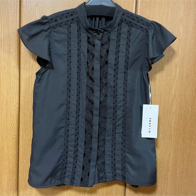 FRAY I.D - FRAY I.D リックラックテープブラウス 新品未使用 ブラック