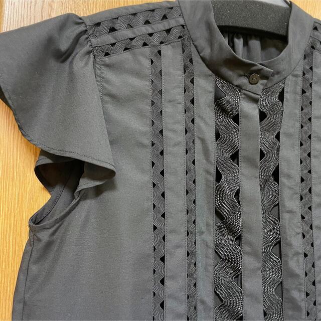FRAY I.D - FRAY I.D リックラックテープブラウス 新品未使用 ブラック