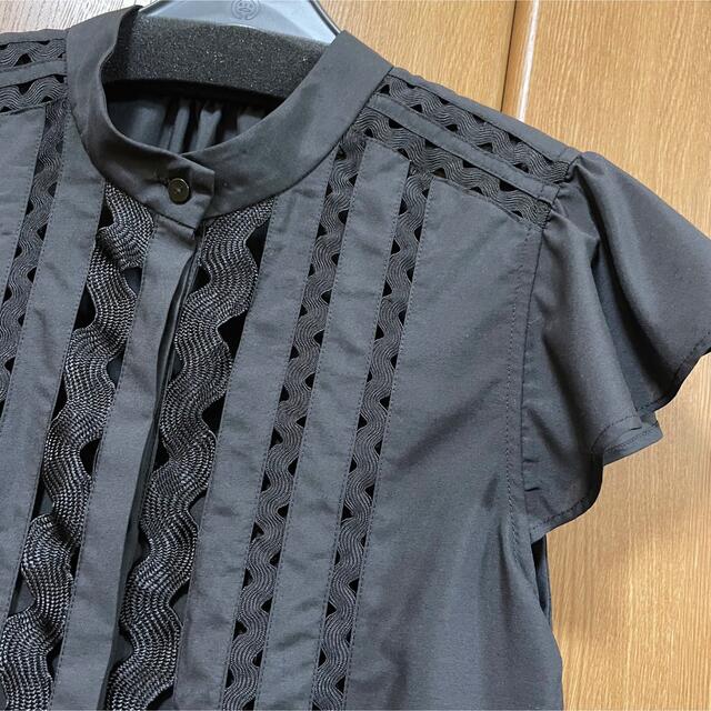FRAY I.D - FRAY I.D リックラックテープブラウス 新品未使用 ブラック