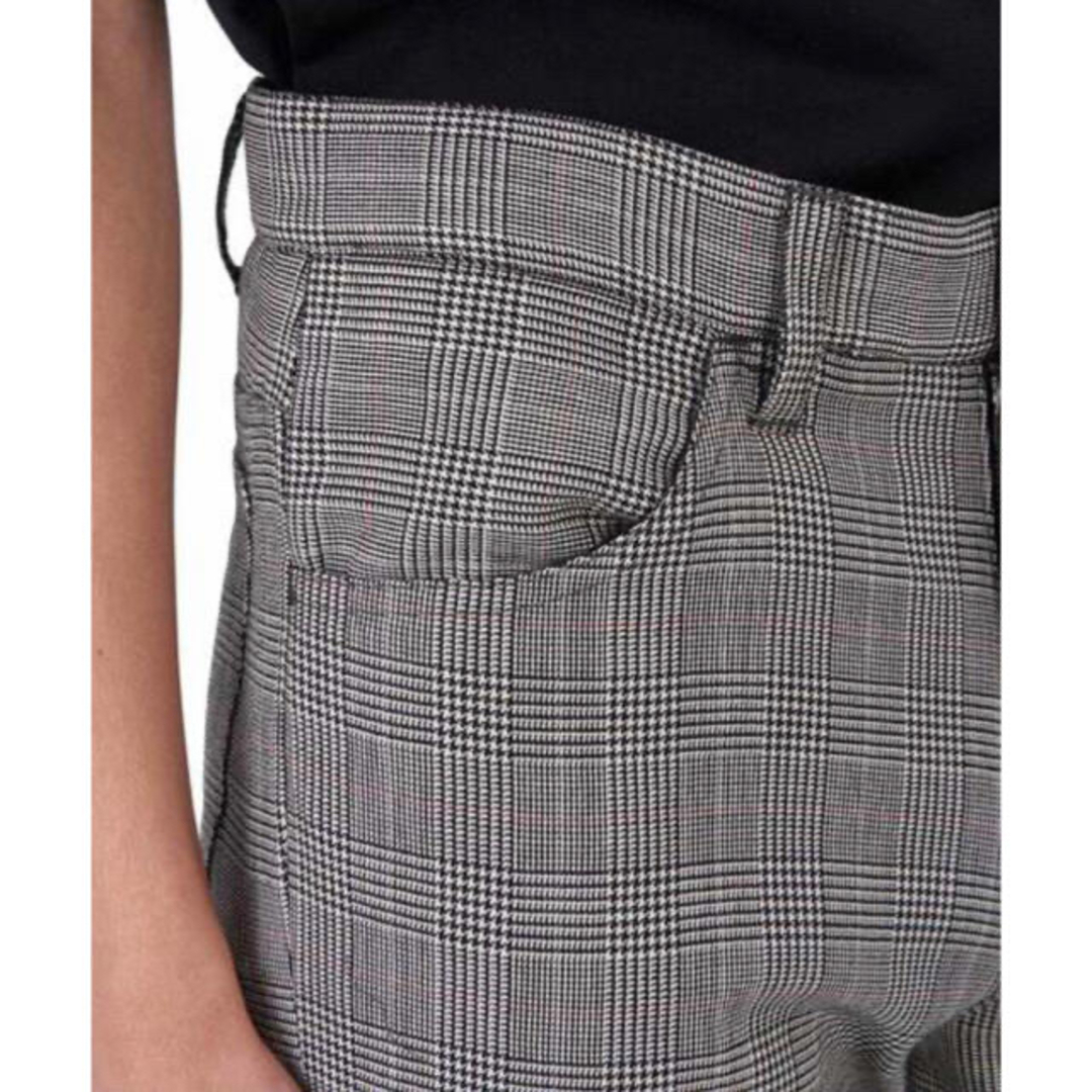 Glen Plaid Bell Bottom Trousers