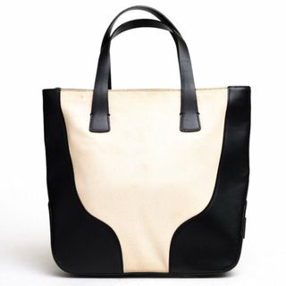 バリー(Bally)のバリー／BALLY バッグ ハンドバッグ 鞄 トートバッグ レディース 女性 女性用コットン 綿 キャンバス レザー 革 ベージュ (ハンドバッグ)