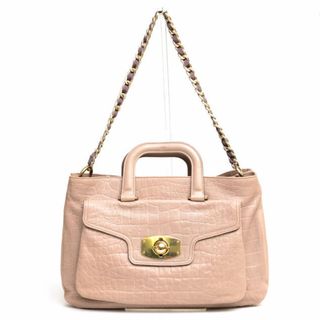 フルラ(Furla)のフルラ／FURLA バッグ ハンドバッグ 鞄 トートバッグ レディース 女性 女性用レザー 革 本革 ベージュ  2WAY ショルダーバッグ クロコ型押し(ハンドバッグ)