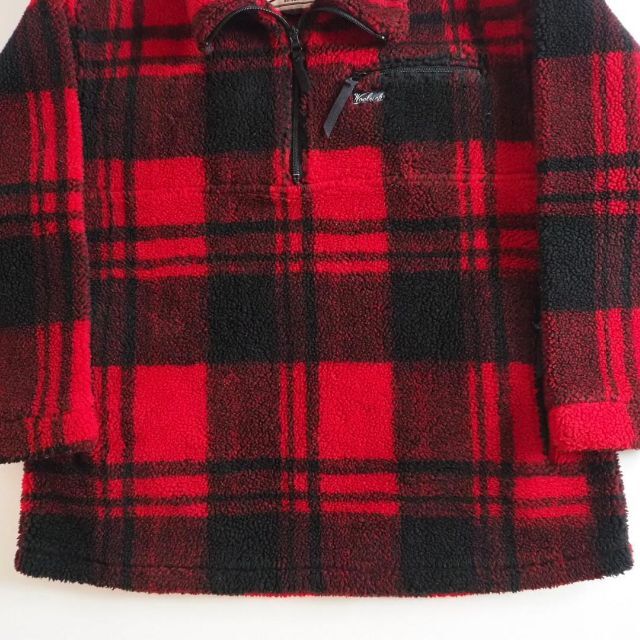 WOOLRICH(ウールリッチ)のウールリッチ　ブルゾン　フリース　ハーフジップ　バッファローチェック　美品 メンズのジャケット/アウター(ブルゾン)の商品写真