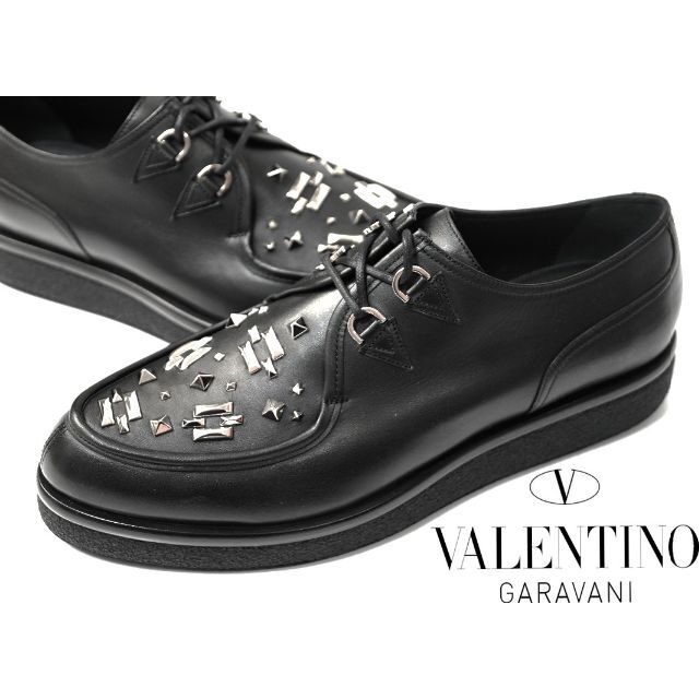 新作 DIOR ロックスタッズダービーレザーシューズ VALENTINO