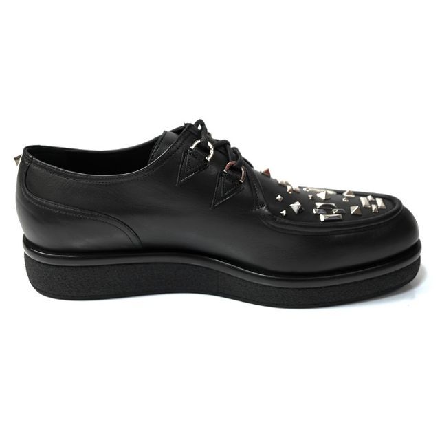 新品 バレンティノ VALENTINO ロックスタッズダービーレザーシューズ