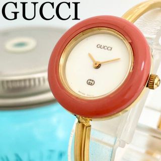 グッチ(Gucci)の533 GUCCI グッチ時計　レディース腕時計　チェンジベゼル　ピンク　人気(腕時計)