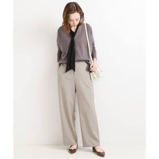 製品 取扱店【新品未使用】IENA ストレッチツィードタックバギーパンツ