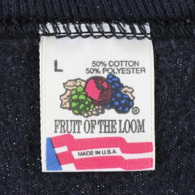 FRUIT OF THE LOOM(フルーツオブザルーム)の古着 90年代 フルーツオブザルーム FRUIT OF THE LOOM HOOTERS フーターズ 両面プリント 袖プリント プリントスウェットシャツ トレーナー USA製 メンズM ヴィンテージ /eaa273422 メンズのトップス(スウェット)の商品写真