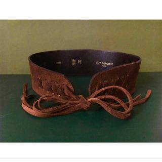 フミカウチダ(FUMIKA_UCHIDA)の70s Vintage Guy Laroche Suede Belt スエード(ベルト)