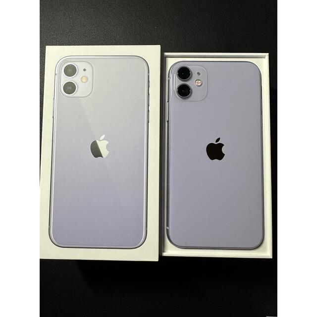 iPhone11 64GB パープル SIMロックあり 美品-