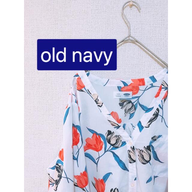 Old Navy(オールドネイビー)のold navy 花柄シャツ 長袖 GAP オールドネイビー レディースのトップス(シャツ/ブラウス(長袖/七分))の商品写真