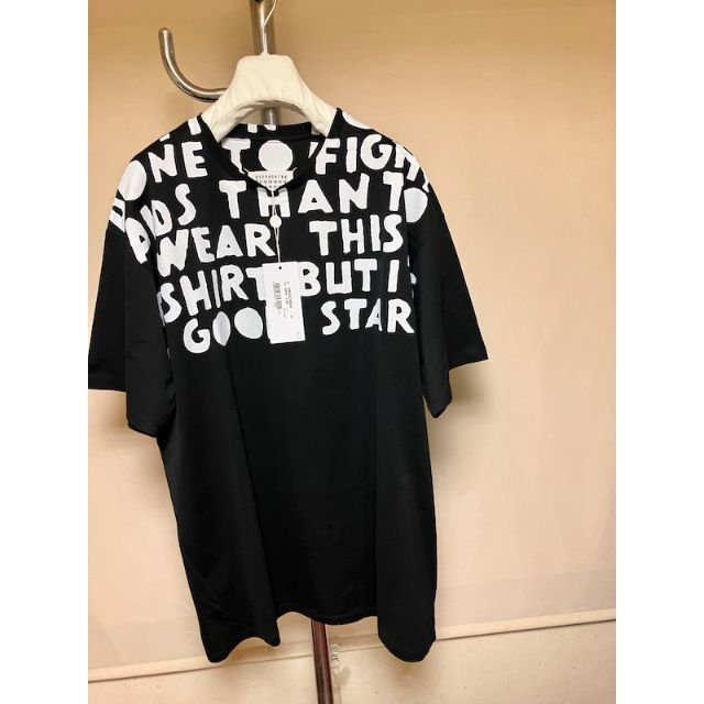 新品 L マルジェラ 21AW エイズ Tシャツ カットソー 黒白 3672 | www