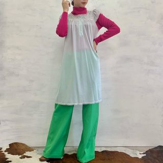 80年代 ジェイシーペニー J.C.Penney Classic Styling Vネック ウールニットセーター USA製 レディースM ヴィンテージ /eaa304161