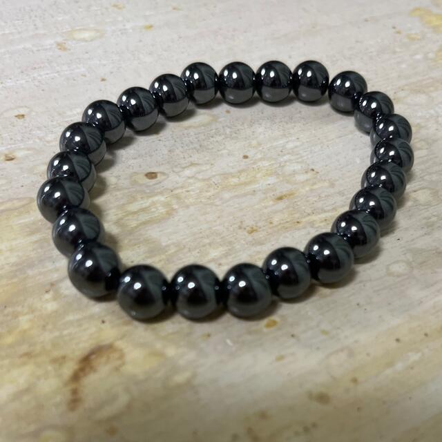 パワーストーン ブレスレット ブラック レディースのアクセサリー(ブレスレット/バングル)の商品写真
