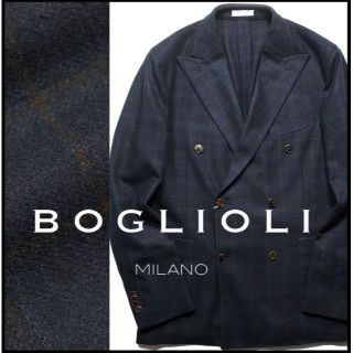 新品 BOGLIOLI ボリオリ K.JACKET チェックダブルジャケット