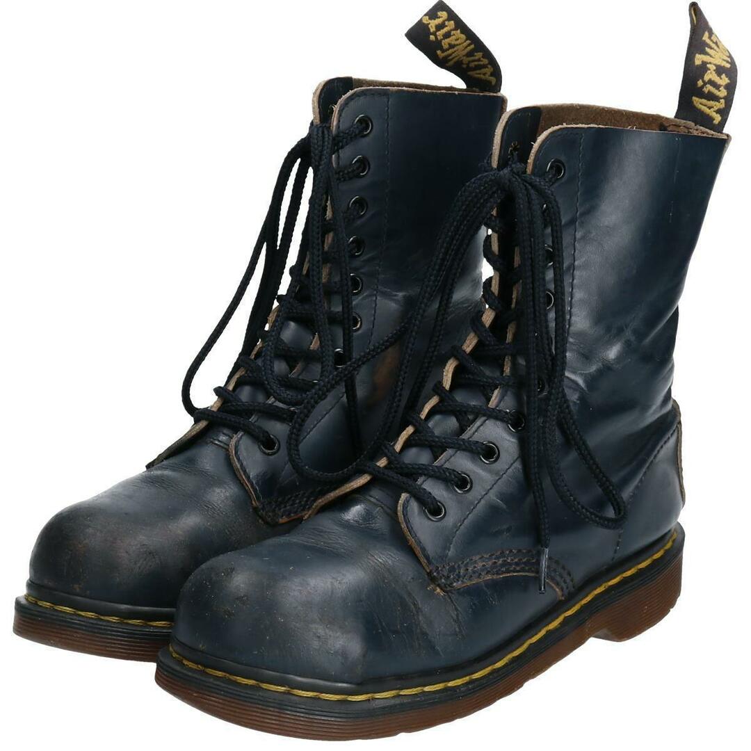 ドクターマーチン Dr.Martens スチールトゥ 10ホールブーツ 英国製 UK4 レディース22.5cm /saa008870