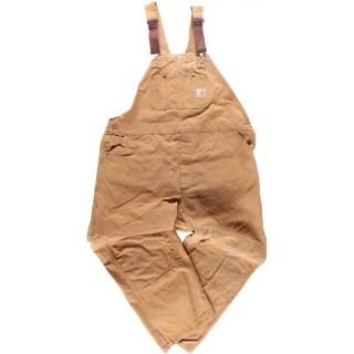 カーハート(carhartt)の古着 ビックサイズ 80年代 カーハート Carhartt ダブルニー ダック地 オーバーオール USA製 メンズw51 ヴィンテージ /eaa278323(サロペット/オーバーオール)