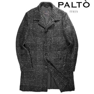 ラルディーニ(LARDINI)の新品 PALTO パルト ツイードメランジェ中綿入ステンカラーコート 52(ステンカラーコート)