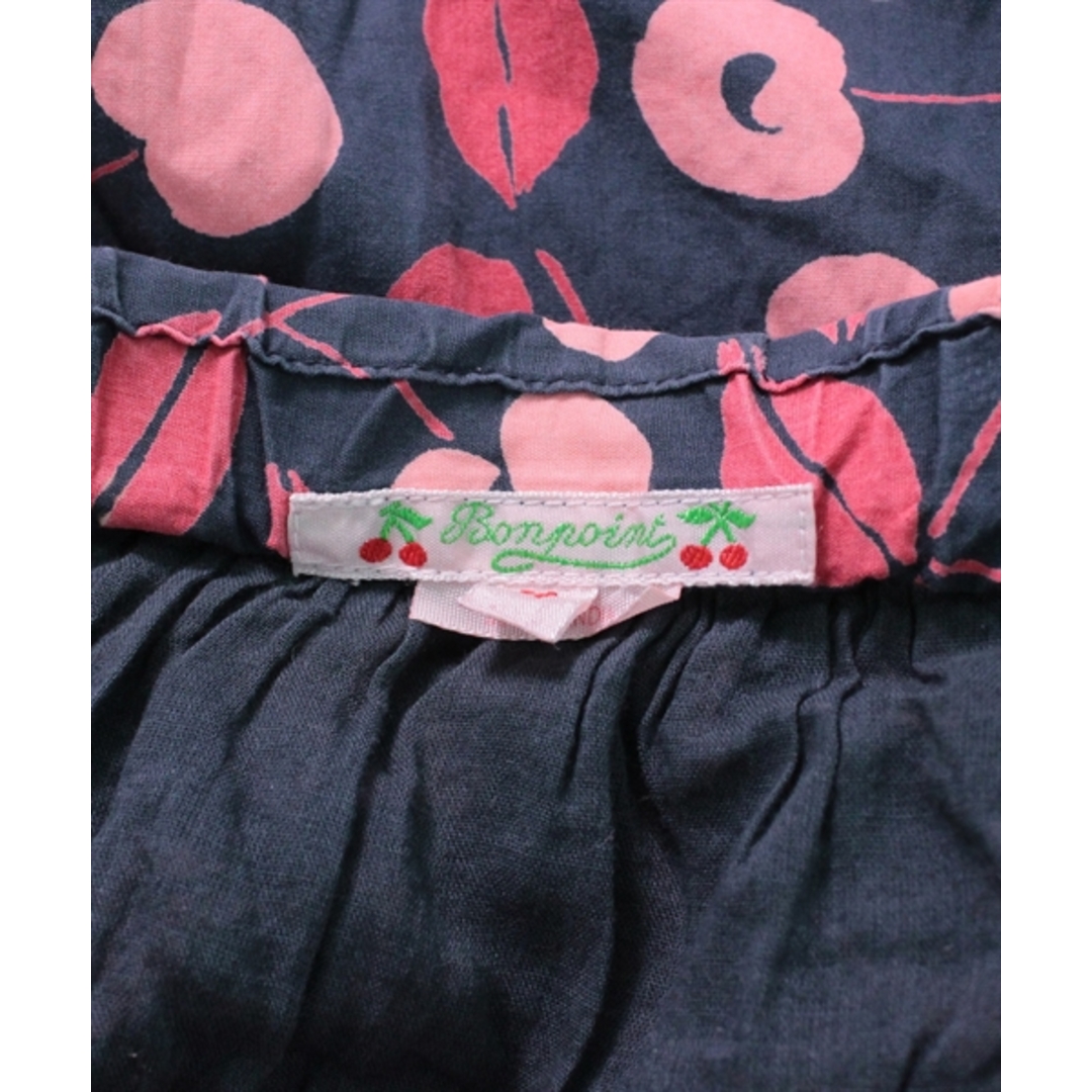 Bonpoint(ボンポワン)のbonpoint ボンポワン スカート（その他） 100 紺系xピンク系(総柄) 【古着】【中古】 キッズ/ベビー/マタニティのキッズ服女の子用(90cm~)(スカート)の商品写真