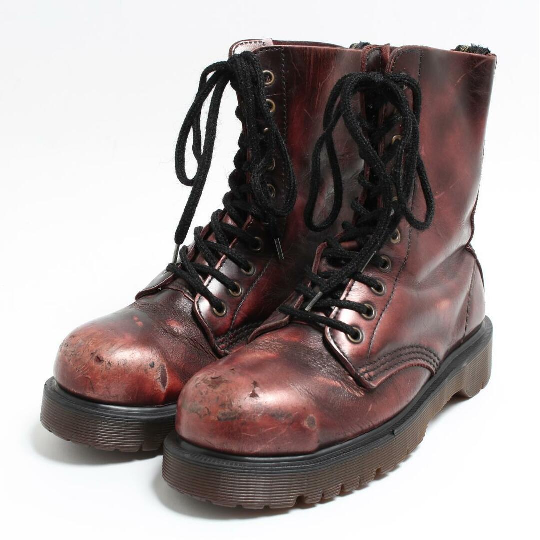 Dr.Martens(ドクターマーチン)の古着 ドクターマーチン Dr.Martens スチールトゥ 10ホールブーツ 英国製 UK4 レディース22.5cm /saa008814 レディースの靴/シューズ(ブーツ)の商品写真