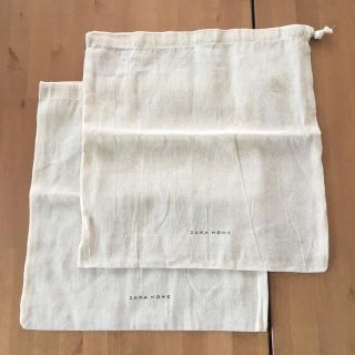 ザラホーム(ZARA HOME)のザラホーム　ZARA HOME 巾着袋　ショップ袋　エコバッグ(ショップ袋)