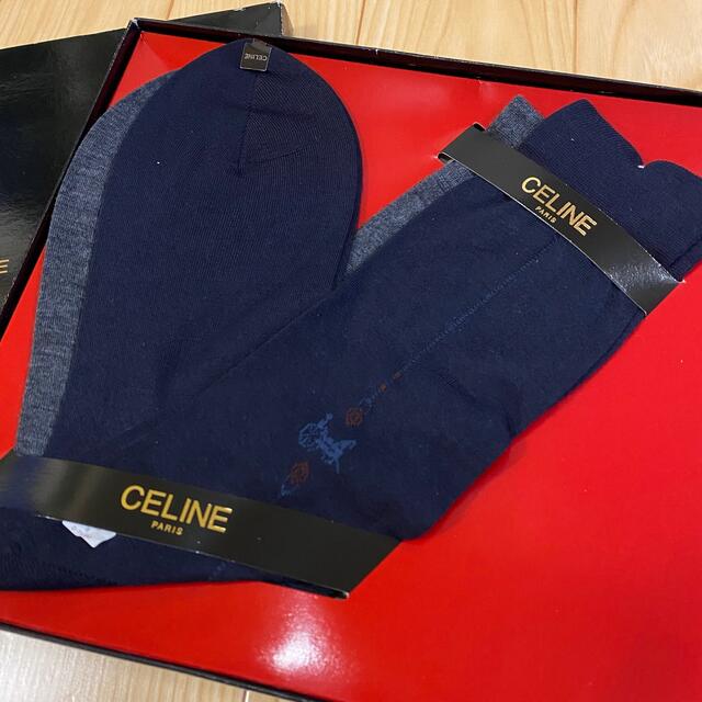 celine(セリーヌ)の新品　セリーヌ　メンズ　ソックス　2足 メンズのレッグウェア(ソックス)の商品写真