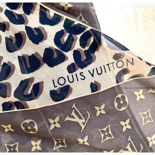 ヴィトン(LOUIS VUITTON) レオパード バンダナ/スカーフ(レディース)の